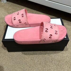 Gucci ‘Pink’ Women’s GG Slide Rubber